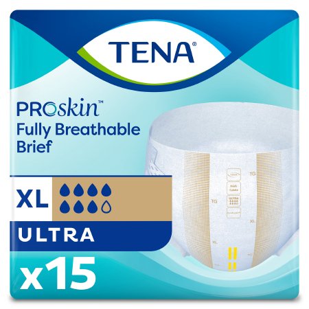 TENA ProSkin Ultra - Unisex Adult Incontinence Brief X-Large Disposable Heavy Absorbency - 68010