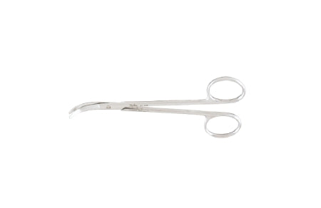 Miltex - Lower Lateral Scissors Fomon 5 Inch Length OR Grade German Stainless Steel NonSterile Finger Ring Handle Fully Curved - Integra Lifesciences - 21-602