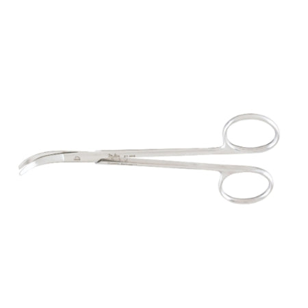 Miltex - Lower Lateral Scissors Fomon 5 Inch Length OR Grade German Stainless Steel NonSterile Finger Ring Handle Fully Curved - 21-602