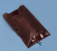 Health Care Logistics IV Bag Cover 8 X 14 Inch, 2 mils Thick, Light Amber Color, Slit at Sealed End - 7589D
