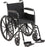 drive Silver Sport 1 - Wheelchair Swing-Away Footrest Black Upholstery 18 Inch Seat Width Adult 300 lbs. Weight Capacity - SSP118FA-SF