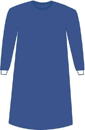 Prevention Plus - Surgical Gown with Towel X-Large / X-Long Blue Sterile ASTM F1670 / ASTM F1671 Disposable - Medline - DYNJP2302P