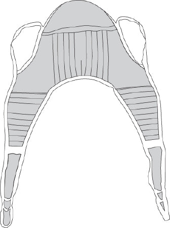 Drive Medical Seat U Sling 4 or 6 Point With Head Support Straps - Attached Medium 500 lbs. Weight Capacity - 13220