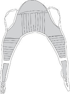 Drive Medical - Seat U Sling 4 or 6 Point With Head Support Straps - Attached Large 500 lbs. Weight Capacity - 13220L