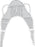 Drive Medical - Seat U Sling 4 or 6 Point With Head Support Straps - Attached Large 500 lbs. Weight Capacity - 13220L