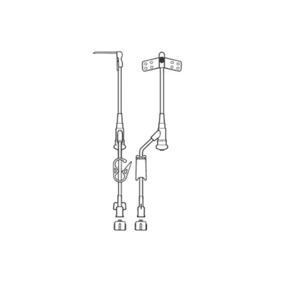 All-Med Medical Products Administration Set Ncrng 90Deg Hbr 19Gx.75 Yinj 9" Priming Volume 0.35Ml 12/Bx - 50-1922