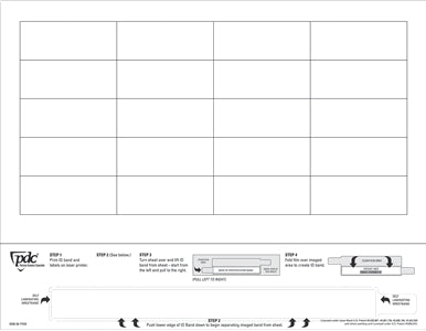 DataMate - Identification Wristband with Extender - 9200-00-PDR