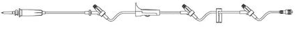 B. Braun SafeDAY Administration Set SafeDay 15 Drops / mL Drip Rate 112 Inch 3 Ports - 352899