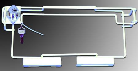Medegen Medical Products LLC Sharps Container Bracket Locking Wire Wall Mount - 8786F