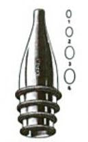 Integra Lifesciences - Ear Speculum Tip Oval Tip Child Size Chrome Plated 3 mm Reusable - 19-14