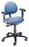 The Brewer Company Millennium Series Task Chair with Arms Pneumatic Height Adjustment 5 Dual-Wheel Nylon Casters Azure Blue - 21435BA-SR106