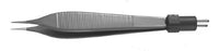 Padgett - Bipolar Forceps Adson 4-1/4 Inch Length Surgical Grade Coated Stainless Steel NonSterile NonLocking Thumb Handle Straight 0.5 mm Tips - PM-9411