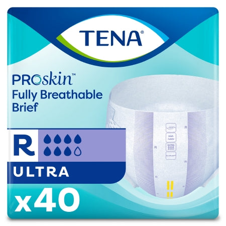 TENA ProSkin Ultra - Unisex Adult Incontinence Brief Regular Disposable Heavy Absorbency - 67201