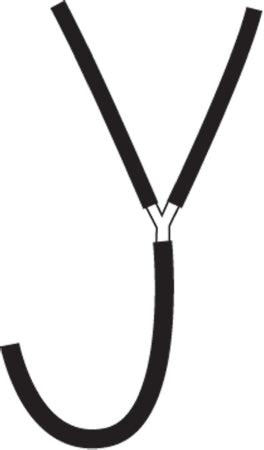 W.A. Baum - Y Connector With 1 Foot 2911 / 2911NL Tubing On Each Leg Baumanometer Instrument, Pressure Measurement - 2940