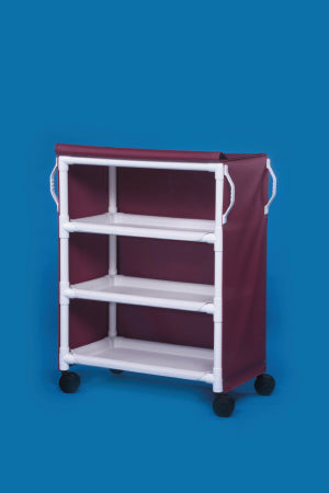 IPU Deluxe Linen Cart 4 Casters, 4 Inch PVC - LC36-3
