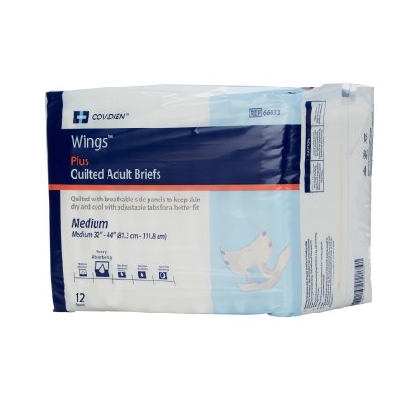 Cardinal Wings Adult Incontinent Brief Tab Closure Medium Disposable Heavy Absorbency - 63063