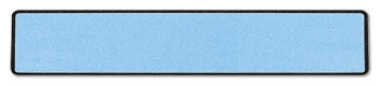 Carstens Wide-Trak Blank Label Multipurpose Label Without Legend Blue 1 X 5-3/8 Inch - 8800-06