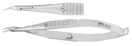 Miltex Needle Holder 4 Inch Curved, Smooth Tapered Jaw - 18-1837