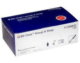 BD BD Chek Rapid Test Kit Infectious Disease Immunoassay Strep A Test Throat Swab Sample CLIA Waived 25 Tests - 256031