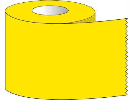 Shamrock Scientific - Blank Label Tape Multipurpose Label Yellow 1 X 500 Inch - ST-10-2