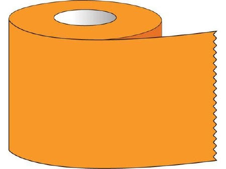 Shamrock Scientific - Blank Label Tape Multipurpose Label Orange 1 X 500 Inch - ST-10-5