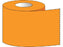Shamrock Scientific Color Coded Tape Chart Tab Without Legend Orange 1 X 500 Inch - ST-10-5