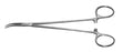 Miltex Padgett Hemostatic Forceps Adson 7-1/4 Inch Surgical Grade Stainless Steel NonSterile Ratchet Lock Finger Ring Handle Curved Delicate Tips - PM-8626