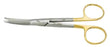 Padgett - Facelift Scissors Kaye 5-3/4 Inch Length Surgical Grade Stainless Steel / Tungsten Carbide NonSterile Finger Ring Handle Curved Blade Blunt Tip / Blunt Tip - PM-29865