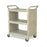 Lagasse Utility Cart Polypropylene 31 X 18 X 37.5 Inch 3 Shelves Platinum - RCP335588PLA