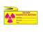 Shamrock Scientific Pre-Printed Label Warning Label Radioactive Materials Yellow 1 X 500 Inch - SRA-1
