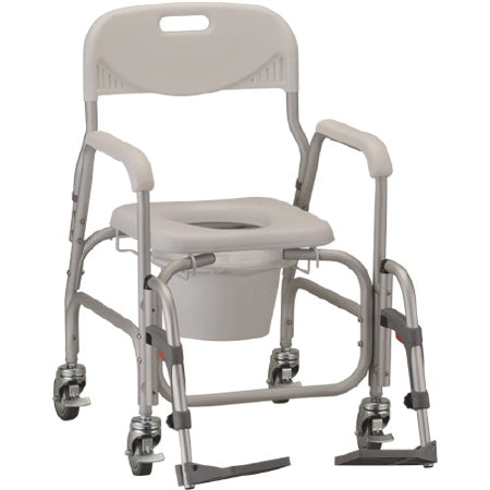 Nova Ortho-Med NOVA Commode / Shower Chair Nova Padded Fixed Arm 19-1/2 Inch Height - 8801