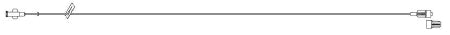 Codan US Corporation Codan Extension Set 72 Inch Tubing Without Port 1.8 mL Priming Volume - BC560