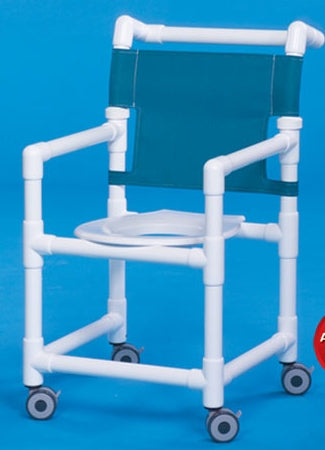 IPU Original Shower Chair Fixed Arm PVC Frame Mesh Back - SC9200