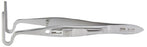 Miltex Miltex Dressing Forceps Berke 4 Inch OR Grade Stainless Steel (German) Slide Lock U-Curved 27 mm Blade, Longitudinal Serration - 18-1138