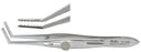 Miltex Miltex Recession Forceps Jameson 3-3/4 Inch OR Grade Stainless Steel (German) NonSterile Slide Lock Thumb Handle Angled Right 7 Teeth - 18-1262