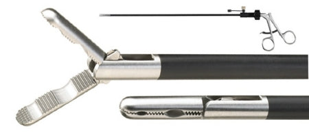 Miltex Miltex Grasping Forceps 35 cm OR Grade Stainless Steel (German) Ratchet Lock Finger Ring Handle Straight Dual Cup - 35-100