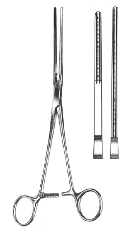 Miltex Patent Ductus Forceps Glover 8 Inch Straight 30 mm Tip - 24-1000