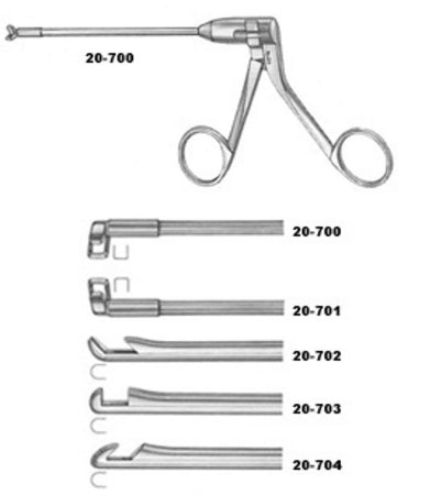 Miltex Antrum Punch Forceps 5-1/8 Inch Angled Right 3.5 X 8.5 mm Cup - 20-700