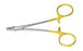 Miltex Needle Holder 4-3/4 Inch Serrated Jaw Finger Ring Handle - PM-2400