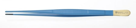 Miltex Padgett Coagulating Forceps Crow 9 Inch Surgical Grade Coated Stainless Steel / Tungsten Carbide NonSterile NonLocking Thumb Handle Straight Cross Serrated Tips - PM-9043