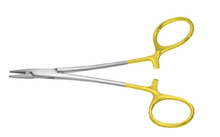 Integra Lifesciences - Needle Holder 5 Inch Length Serrated Jaw One Angled, Offset Ring, Ring Handle - PM-2420