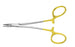 Integra Lifesciences - Needle Holder 5 Inch Length Serrated Jaw One Angled, Offset Ring, Ring Handle - PM-2420