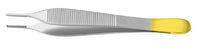 Padgett - Tissue Forceps Horton-Adson 4-3/4 Inch Length Surgical Grade Stainless Steel / Tungsten Carbide NonSterile NonLocking Thumb Handle Straight Cross Serrated Tips with 1 X 2 Teeth and Tying Platform - PM-2503