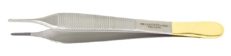 Miltex Padgett Dressing Forceps Adson 4-3/4 Inch Surgical Grade Stainless Steel / Tungsten Carbide NonSterile NonLocking Thumb Handle Straight Delicate Smooth Tips - PM-2505