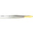Padgett - Dressing Forceps 6 Inch Length OR Grade German Stainless Steel / Tungsten Carbide NonSterile NonLocking Thumb Handle Straight Cross Serrated Tips - PM-2510