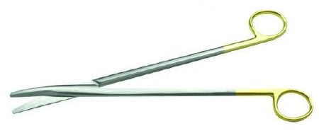 Miltex Padgett Dissecting Scissors Metzenbaum 7 Inch Length Surgical Grade Stainless Steel / Tungsten Carbide NonSterile Finger Ring Handle Curved Blade Blunt/Blunt - PM-2750