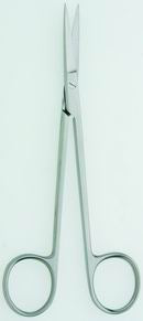 Padgett - Ear / Nasal Scissors Joseph 5-3/4 Inch Length Surgical Grade Stainless Steel / Tungsten Carbide NonSterile Finger Ring Handle Curved Blade Sharp Tip / Sharp Tip - PM-2988