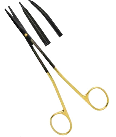 Miltex Padgett Facelift Scissors Gorney 7-1/4 Inch Length Stainless Steel / Tungsten Carbide NonSterile Curved Blade - PM-2992