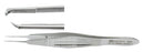 Miltex Padgett Suture Forceps Castroviejo 4-1/4 Inch Surgical Grade Stainless Steel NonSterile NonLocking Wide Thumb Handle Straight 0.9 mm Tips w/1 X 2 Delicate Teeth and Tying Platform - PM-3727