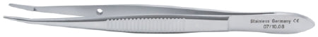 Padgett - Suture Forceps Kurth 4 Inch Length Surgical Grade Stainless Steel NonSterile NonLocking Thumb Handle Slightly Curved 8.5 mm Smooth Tips - PM-4136